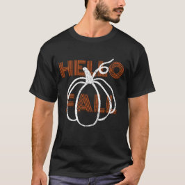 Camiseta Hola Caída Cute Naturaleza Calabazas de otoño