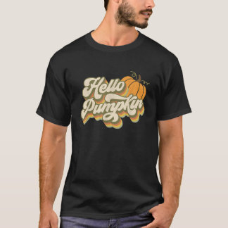Camiseta Hola Caída Otoño Caída De La Calabaza Del Otoño Pa