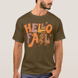 Camiseta Hola Caída Retro Otoño Yall Sale Temporada Otoño