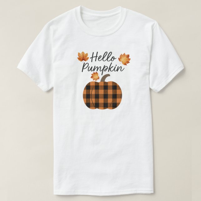Camiseta Hola Calabaza (Diseño del anverso)