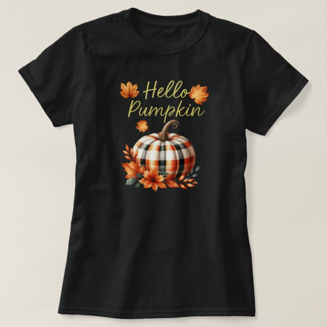 Camiseta Hola Calabaza (Diseño del anverso)