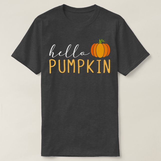 Camiseta Hola Calabaza Cute Calabaza Caída Otoño Temporada  (Diseño del anverso)