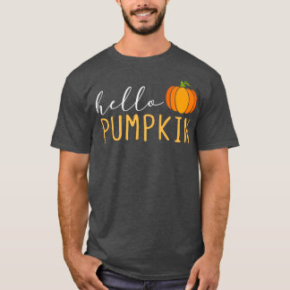 Camiseta Hola Calabaza Cute Calabaza Caída Otoño Temporada 