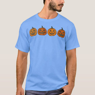 Camiseta Hola Calabaza Cute Calabaza Spin Cae Aleta de cala