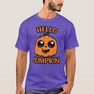 Camiseta Hola Calabaza Cute Halloween Jack-O-Lantern