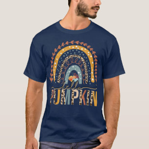Camiseta Hola Calabaza Cute Rainbow Leopard Imprimir Gracio