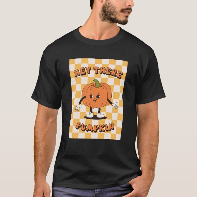 Camiseta Hola, Calabaza Groovy Vestuario De Halloween Para  (Anverso)