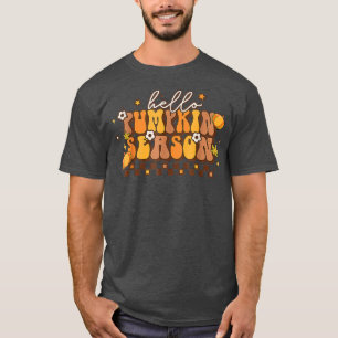 Camiseta Hola Calabaza Temporada Otoño Caída Acción de Grac