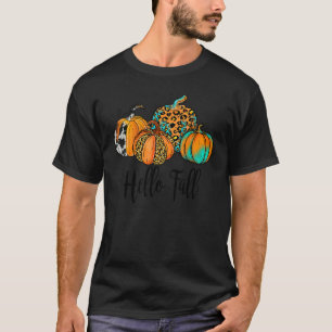 Camiseta Hola Calabazas de Otoño al Estilo Sureño Estampado