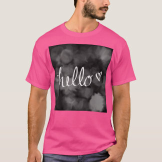 Camiseta Hola caligrafía