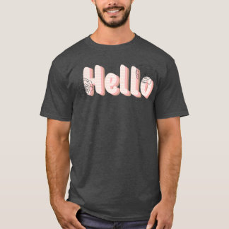 Camiseta Hola caligrafía 1