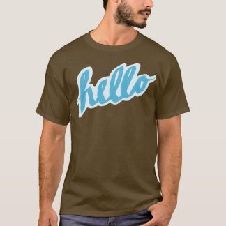 Camiseta Hola caligrafía 3