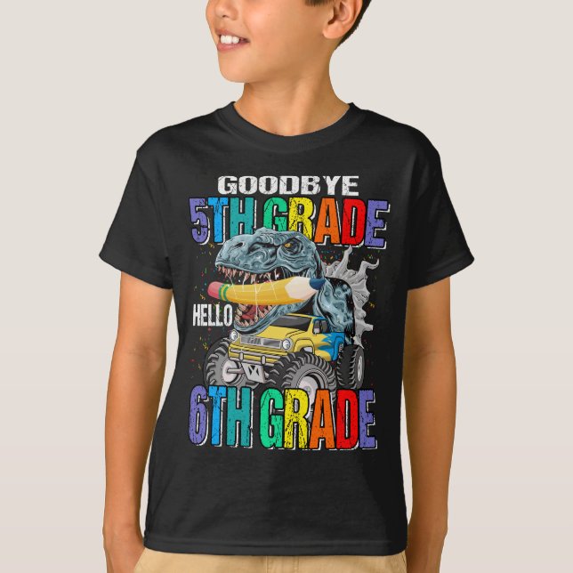Camiseta Hola, Camión Monstruo de sexto grado (Anverso)