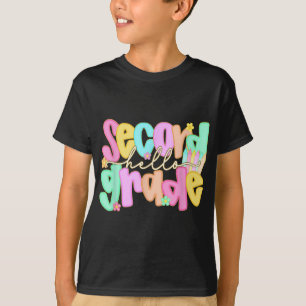Camiseta Hola Camisas De 2º Grado Primer Día De Volver A La
