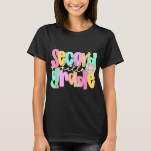 Camiseta Hola Camisas De 2º Grado Primer Día De Volver A La