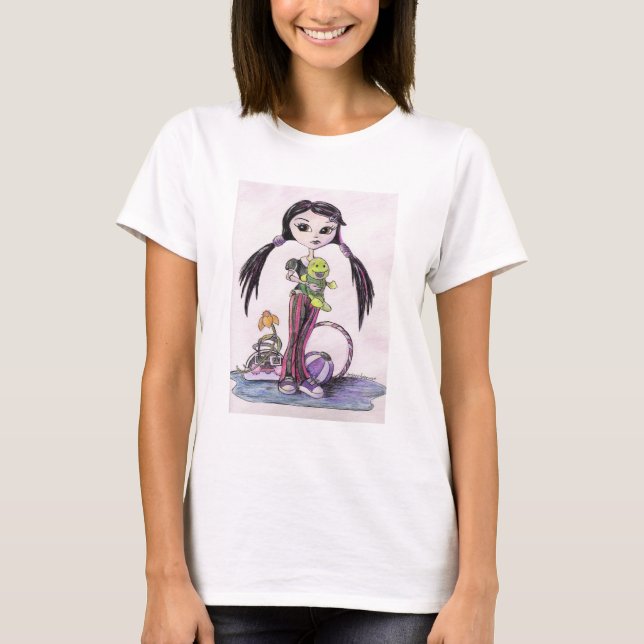 Camiseta Hola carros: "Leela" el chica de Pouty (Anverso)