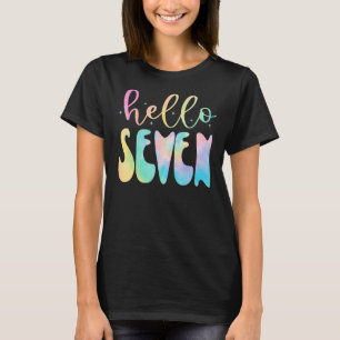 Camiseta Hola Chica de 7 años de edad 7 de edad BDa