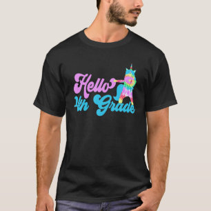 Camiseta Hola Chica de ropa de cuarto grado Univ. dye