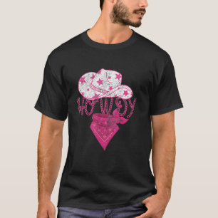Camiseta Hola Chica Occidental Sureña País Rodeo Rosa Vaca