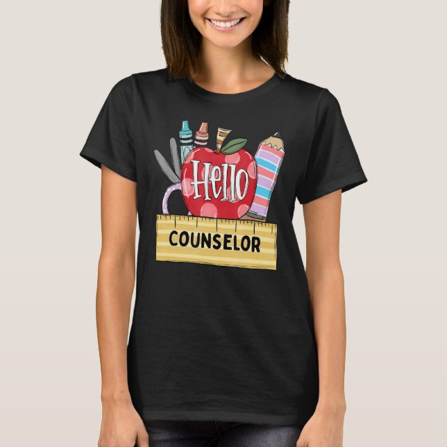 Camiseta Hola consejera Apple Teacher (Anverso)