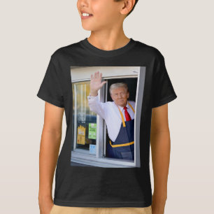 Camiseta Hola, consíguese a su hamburguesa Donald Trump, co