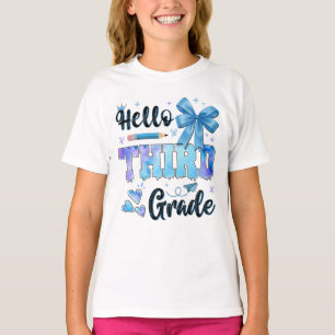 Camiseta Hola Coqueta de Tercer Grado Primer Día de Escuela