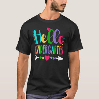 Camiseta Hola Corazón De Jardín De Infantes Maestro Estudia