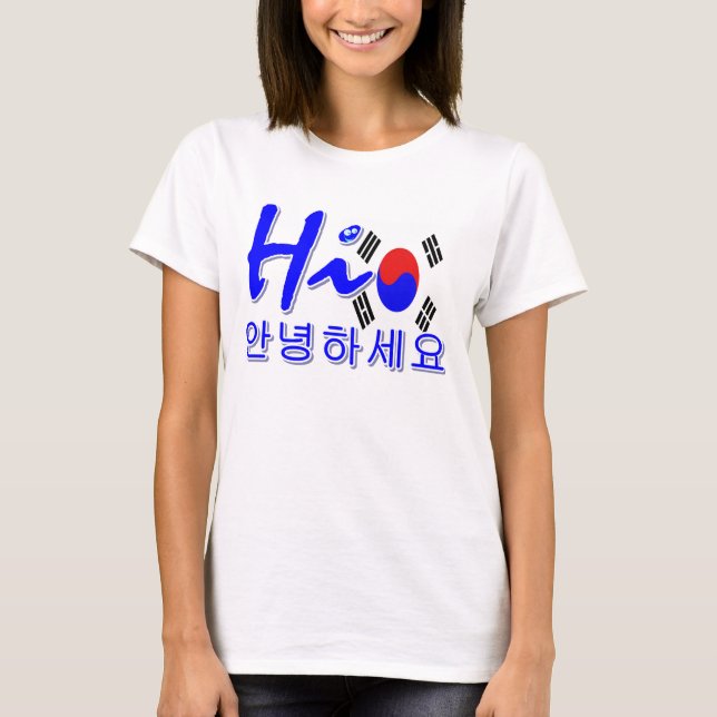 Camiseta Hola Corea del Sur (Anverso)