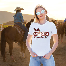 Camiseta Hola Cowboy Feliz Año Nuevo 2024