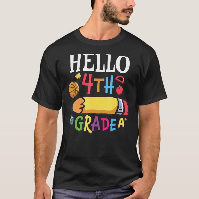 Camiseta Hola Cuarto Grado Cute 4º Grado 2 (Anverso)