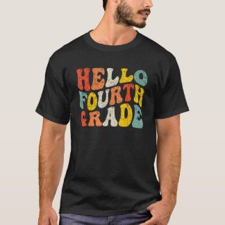 Camiseta Hola cuarto grado de vuelta a la escuela 4º grado