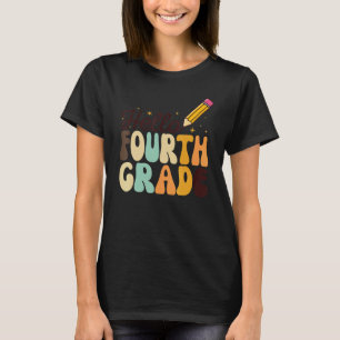 Camiseta Hola cuarto grado de vuelta al colegio niñas niños