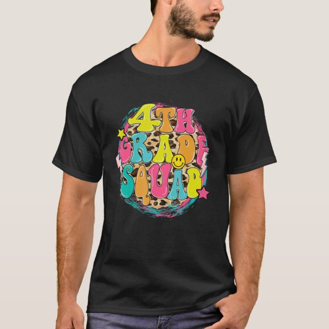 Camiseta Hola cuarto grado Escuadrón primer día cuarto grad (Anverso)