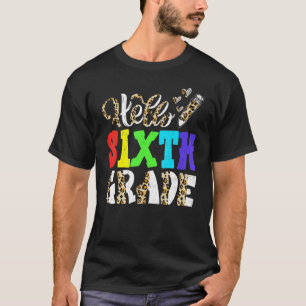 Camiseta Hola de 6º Grado Leopardo Imprimir 6º Grado de vue