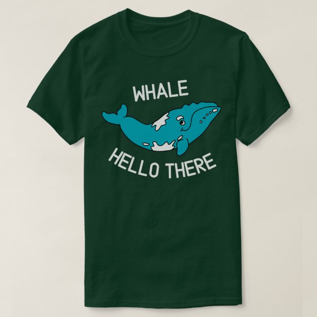 Camiseta Hola de ballena ahí 8 (Diseño del anverso)