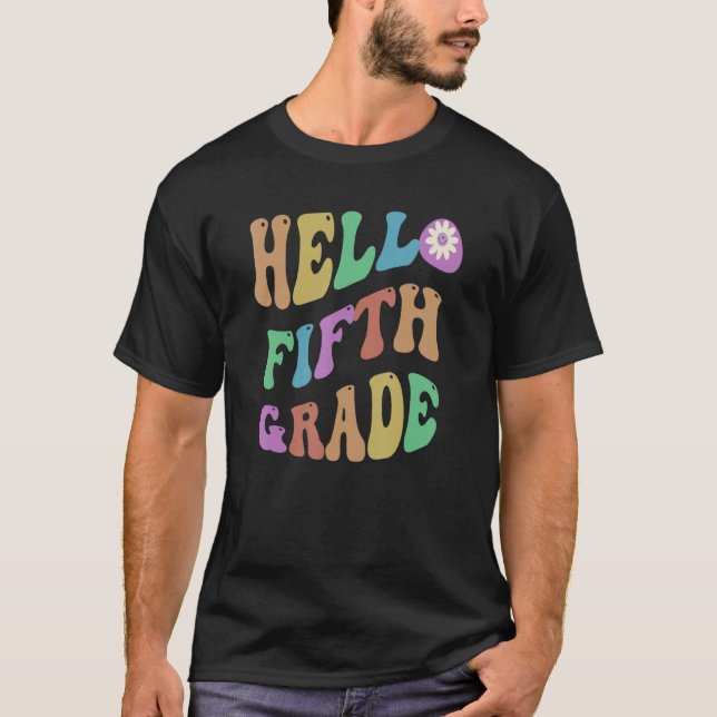 Camiseta Hola de moda Profesor de Quinto Grado Hola 5 Gr Vi (Anverso)