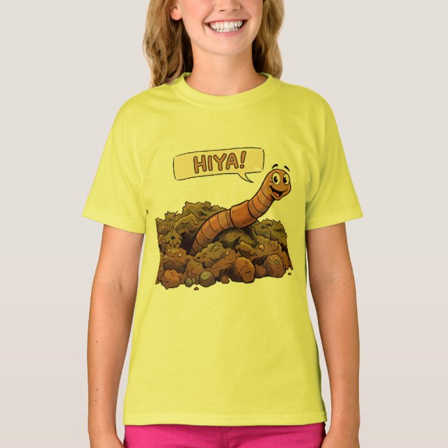 Camiseta "¡Hola!" Desde Abajo (Anverso)