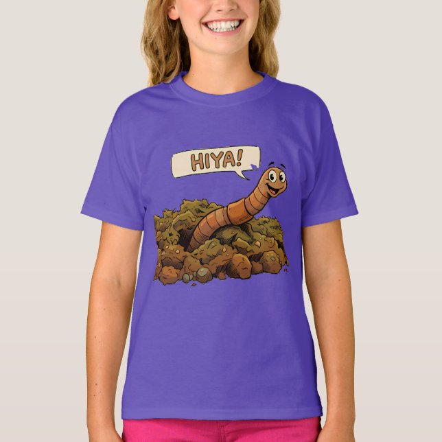 Camiseta "¡Hola!" Desde Abajo (Anverso)