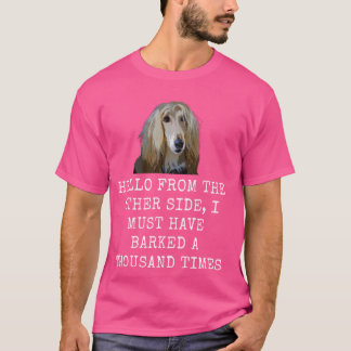 Camiseta Hola desde el otro lado Funny Dog Dad y Dog Mo