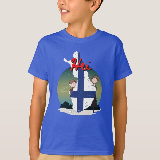 Camiseta Hola desde Finlandia (Anverso)