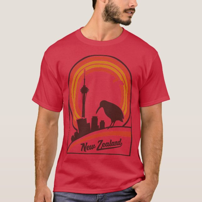 Camiseta hola desde Nueva Zelanda (Anverso)