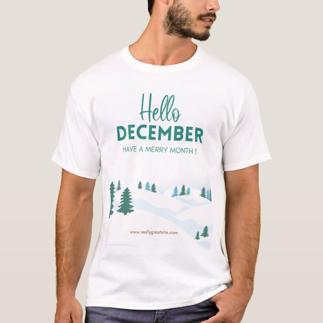 Camiseta Hola Diciembre (Anverso)