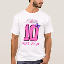Hola Diez Dígitos Cute Coquette 10 Chica de cumple