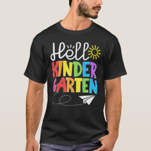 Camiseta Hola Diversión de jardín de infancia Vuelta al col