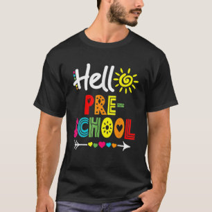 Camiseta Hola Diversión De Preescolar De Vuelta A La Escuel