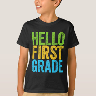 Camiseta Hola Diversión de Primer Grado 1er Grado De Vuelta