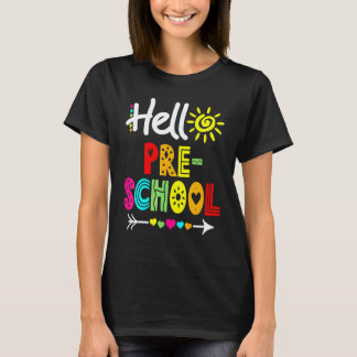 Camiseta Hola Diversión Preescolar Regreso a la Escuela Mae