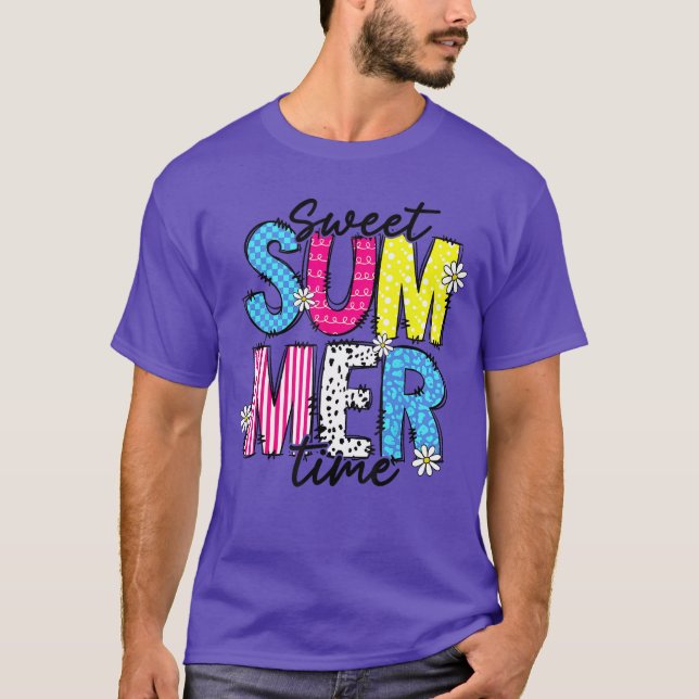 Camiseta Hola dulce verano Vacation Beach Mating Fam (Anverso)