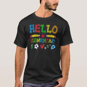 Camiseta Hola Elemental De Vuelta A La Escuela Para Ki