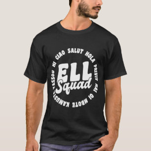 Camiseta Hola En Idiomas Diferentes Idiomas Inglés ELL